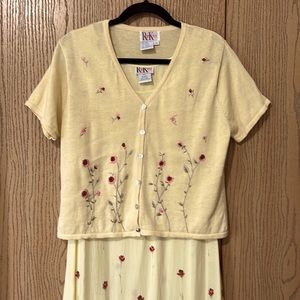 R&K Maxi Tank Dress with SS Sweater